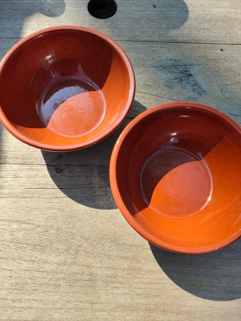 Terracotta kommen, Huis en Inrichting, Keuken | Servies, Ophalen, Kom(men)