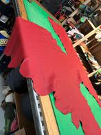 Rode leer lap 1.5 mm dikte soepel deel met vlekjes A-158, Enlèvement ou Envoi, Comme neuf