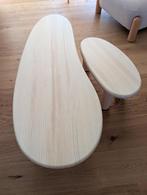 Tables de salon - Set de 2 tables basses en pin massif, Maison & Meubles, Enlèvement, Comme neuf, Pin, Scandinave