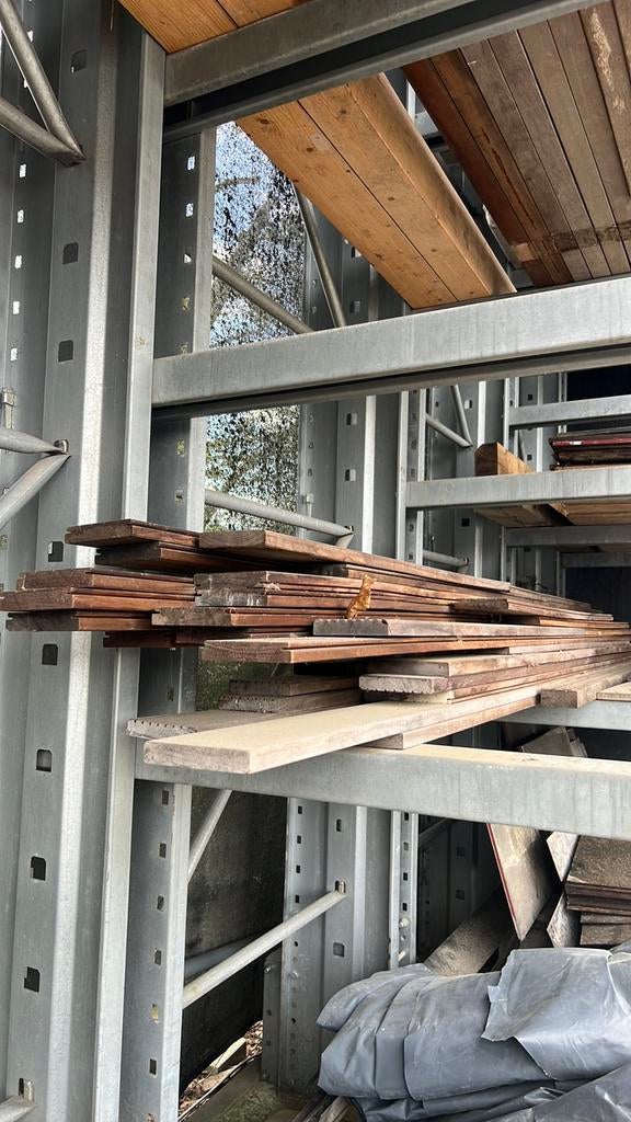 Padouk, Doe-het-zelf en Bouw, Hout en Planken, Ophalen, Minder dan 25 mm, Zo goed als nieuw, Plank