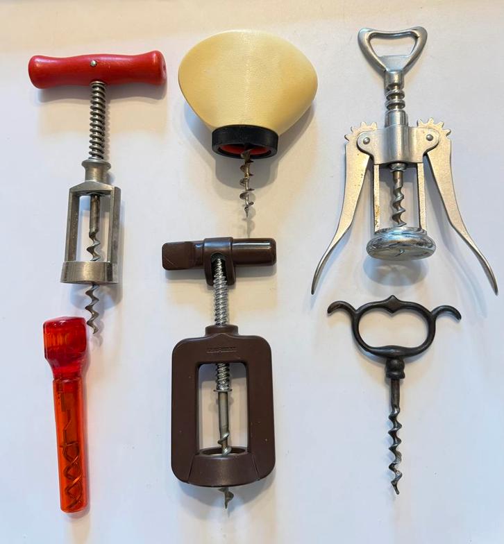 Lot van 6 vintage kurkentrekkers, Antiek en Kunst, Antiek | Keukengerei, Ophalen of Verzenden