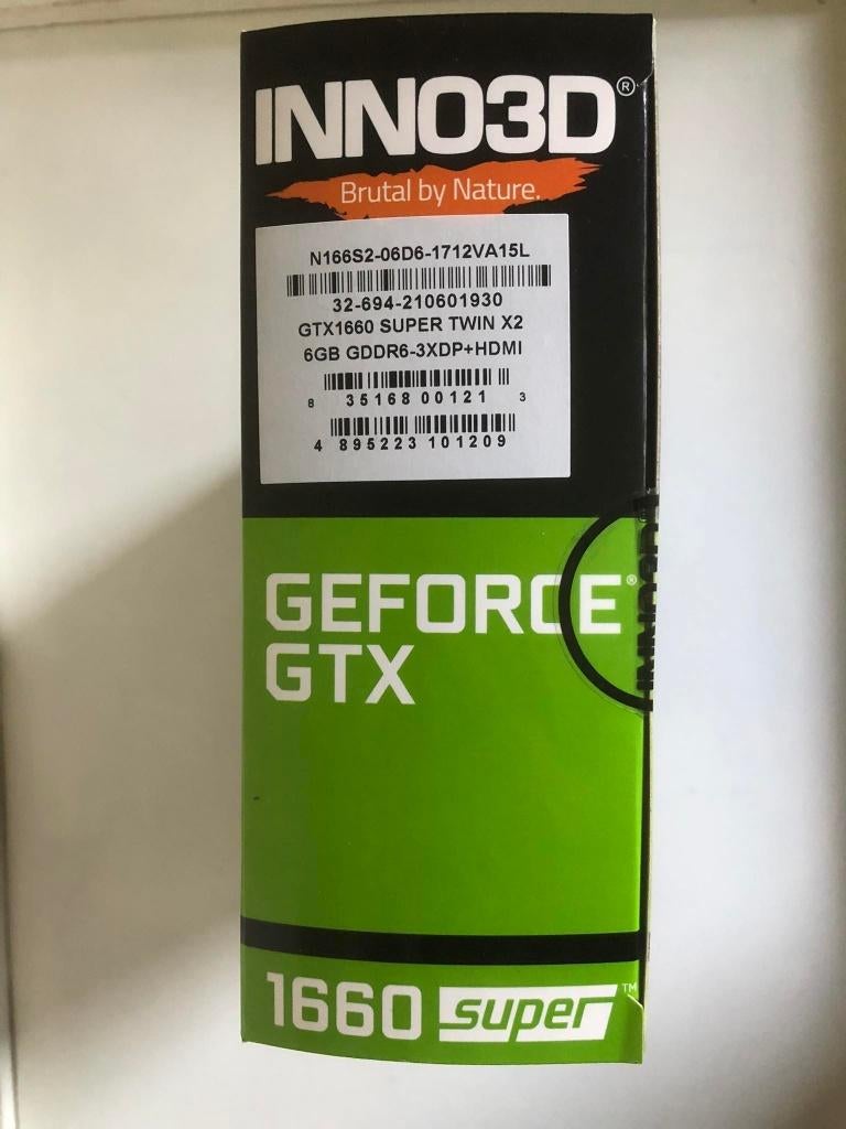 Gtx 1660 super, Informatique & Logiciels, Cartes vidéo, Enlèvement ou Envoi, Comme neuf, GDDR6, Nvidia