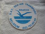Vintage Sticker Albatros Sea-Air Transport, Verzamelen, Stickers, Ophalen of Verzenden, Nieuw, Bedrijf of Vereniging