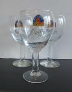 Bierglazen - 3 Leffe glazen - 33 cl, Ophalen, Zo goed als nieuw