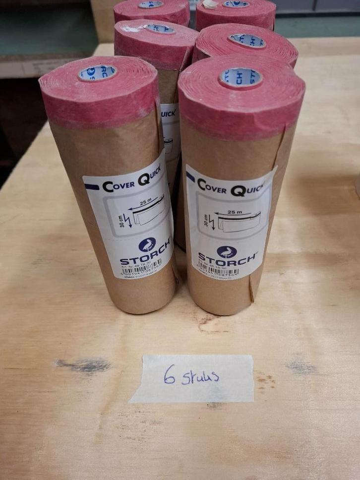 afplaktape/afplakpapier/stofdeuren/afdekvlies, Doe-het-zelf en Bouw, Schildersmaterialen, Nieuw, Overige typen, Ophalen