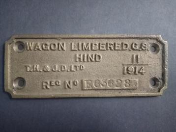 Gezocht: nummerplaten / ID platen/ data plates 14-18 disponible aux enchères