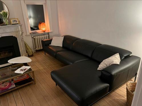 Grand divan canapé en cuir en L de marque Olta, Maison & Meubles, Canapés | Salons, Comme neuf, Banc d'angle, 250 à 300 cm, Cuir