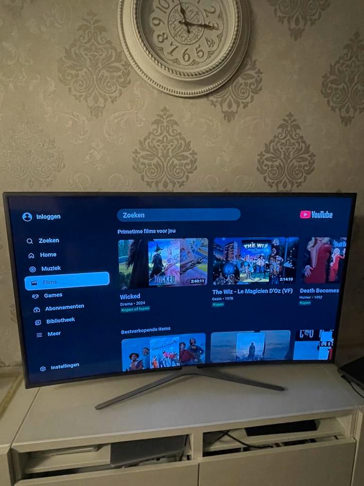 Samsung Curved 55 inch Smart TV – Full HD, Audio, Tv en Foto, Televisies, Zo goed als nieuw, LED, 100 cm of meer, Full HD (1080p)