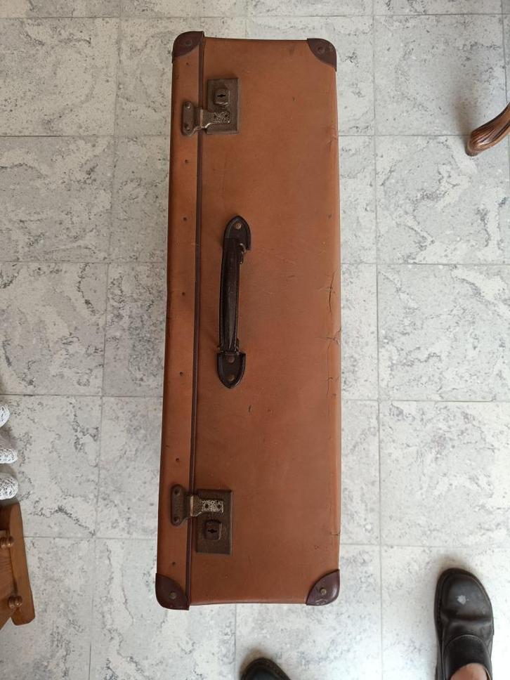 2 Vintage valiezen, Handtassen en Accessoires, Koffers, Gebruikt, Overige materialen, 70 cm of meer, 35 tot 45 cm, Ophalen