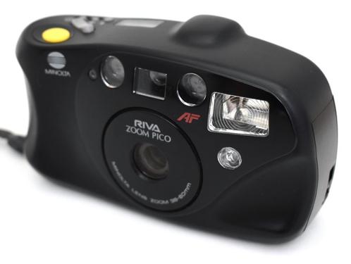 TOP - Minolta Riva Zoom PICO - Point&Shoot + Batter (gere), Audio, Tv en Foto, Fotocamera's Analoog, Gebruikt, Compact, Minolta