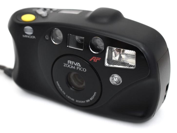 TOP - Minolta Riva Zoom PICO - Point&Shoot + Batter (gere), Audio, Tv en Foto, Fotocamera's Analoog, Gebruikt, Compact, Minolta