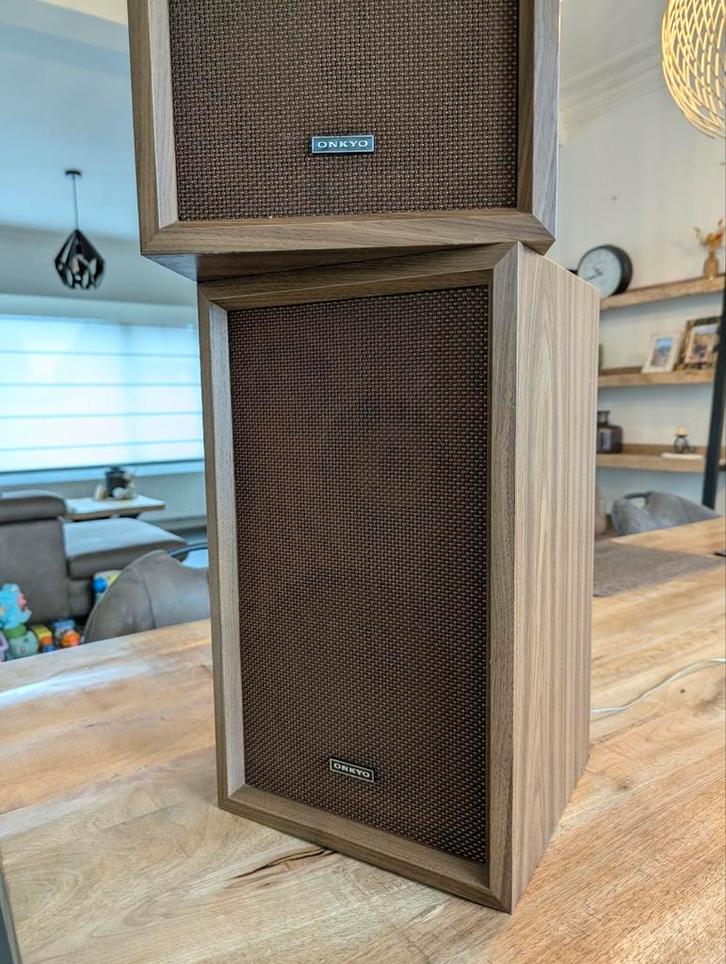 Onkyo vintage luidsprekers in perfecte staat, Audio, Tv en Foto, Luidsprekerboxen, Zo goed als nieuw, Ophalen