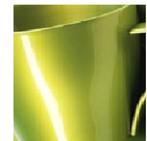 Candy Fluo groen transparant gekleurd hoogglans poedercoatin, Verzenden