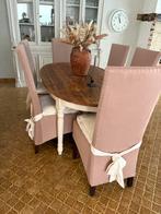 6 rieten stoelen compleet, Ophalen, Gebruikt, Riet, 4 tot 6 stoelen