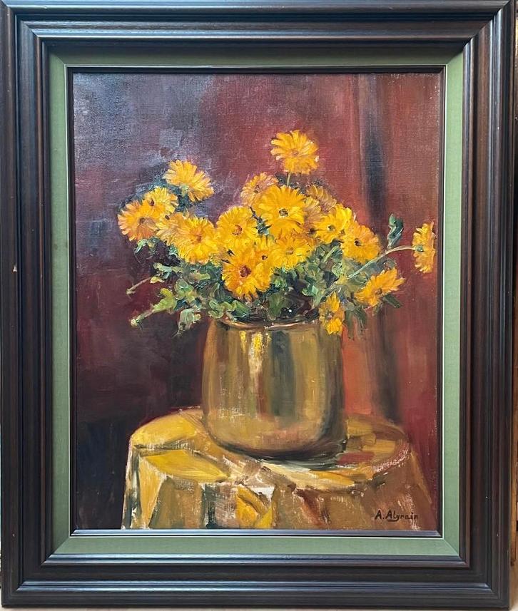 Andrée Algrain (1905-1991) Peinture, Antiquités & Art, Art | Peinture | Classique, Enlèvement