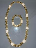 Set Ensemble Bijoux 18k Plaqué Or, Enlèvement ou Envoi, Comme neuf, Or, Or