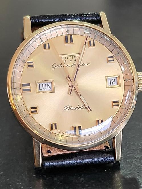 Pontiac golden arrow diadatic 1965 rare, Bijoux, Sacs & Beauté, Montres | Hommes, Enlèvement ou Envoi