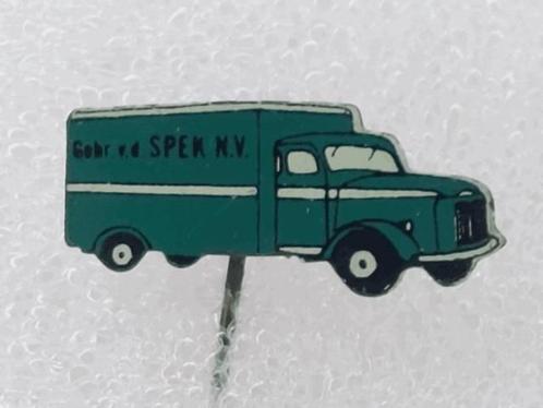 SP1978 Speldje Gebr. v.d. Spek N.V. vrachtwagen zwart, Collections, Broches, Pins & Badges, Utilisé, Enlèvement ou Envoi