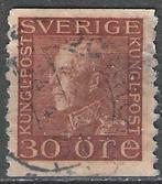 Suède 1925/1926 - Yvert 199 - Roi Gustave V - 30 O (ST), Envoi, Suède, Affranchi