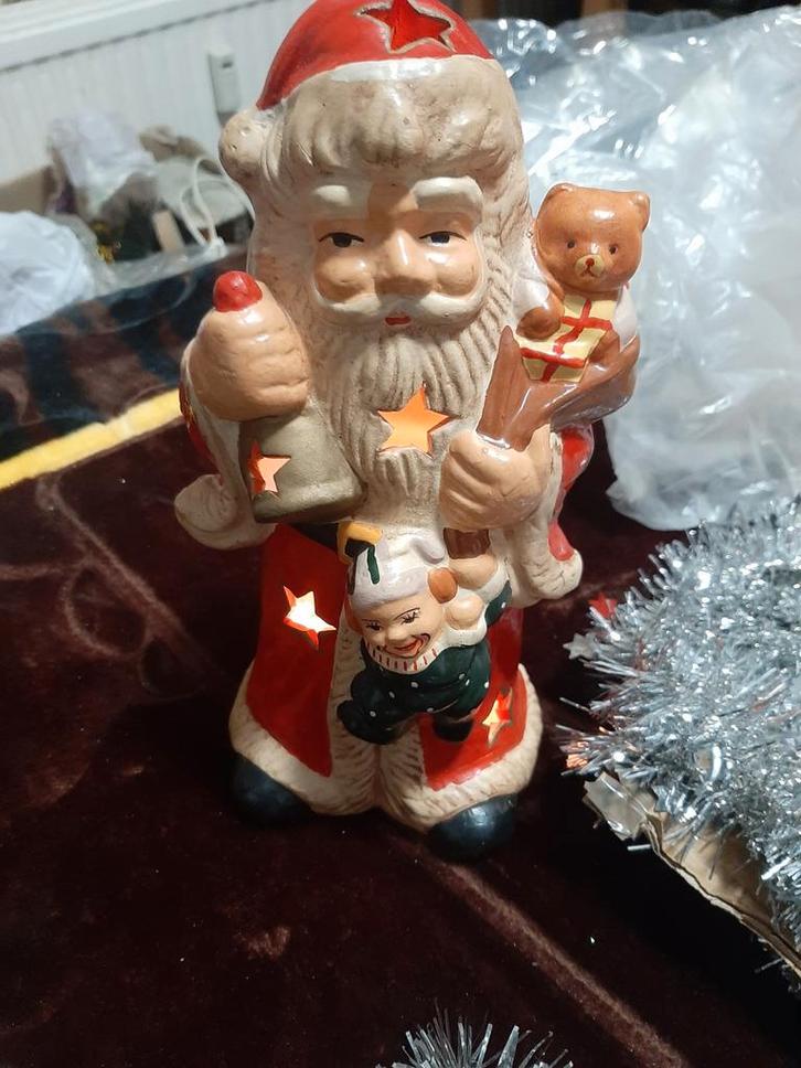 Kerst pakket 6 stuks Kerstman kerstbeeld Kerstman in sneeuw, Diversen, Kerst, Ophalen