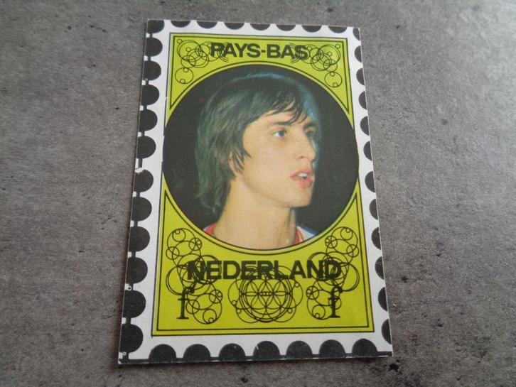 VANDERHOUT VOETBAL PRENT   PLAATJE    CRUYFF JOHAN BEGIN SEV, Hobby en Vrije tijd, Stickers en Plaatjes, Plaatje, Ophalen of Verzenden
