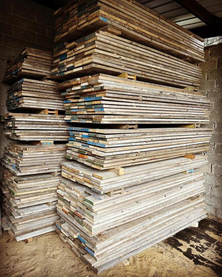 Goedkoopste echt gebruikt steigerhout, Tuin en Terras, Palen, Balken en Planken, Gebruikt, Planken, Ophalen of Verzenden