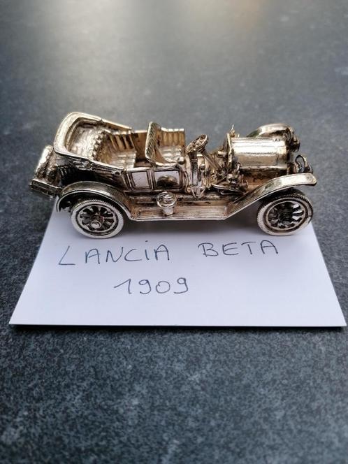 Miniature argentée Lancia Beta 1909, Autos : Divers, Autos divers Autre, Enlèvement