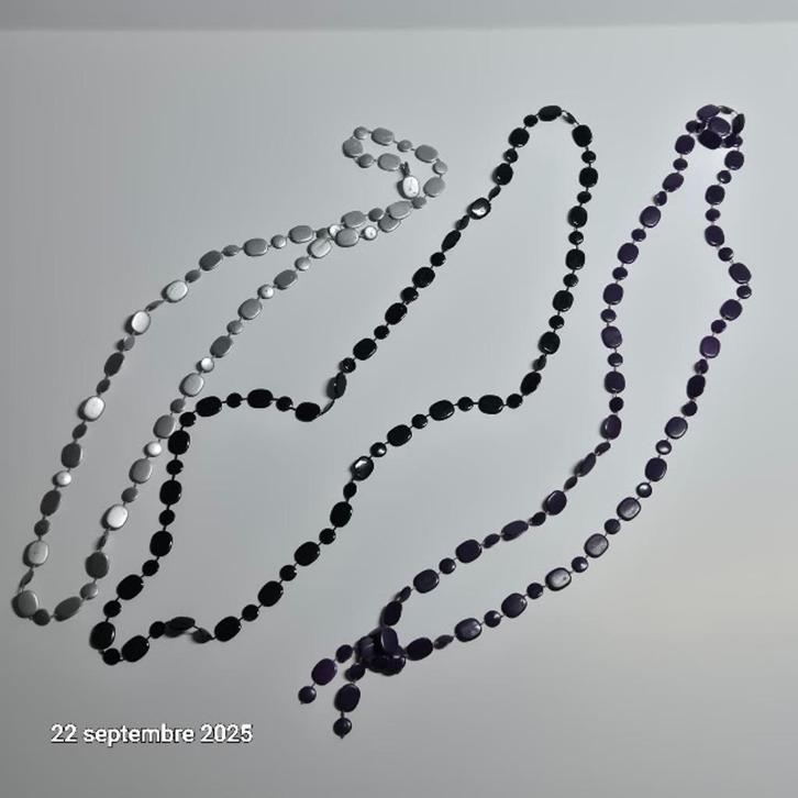 Set van 3 vintage kettingen, jaren 60-70, Paco Rabanne-stijl, Handtassen en Accessoires, Uiterlijk | Parfum, Zo goed als nieuw