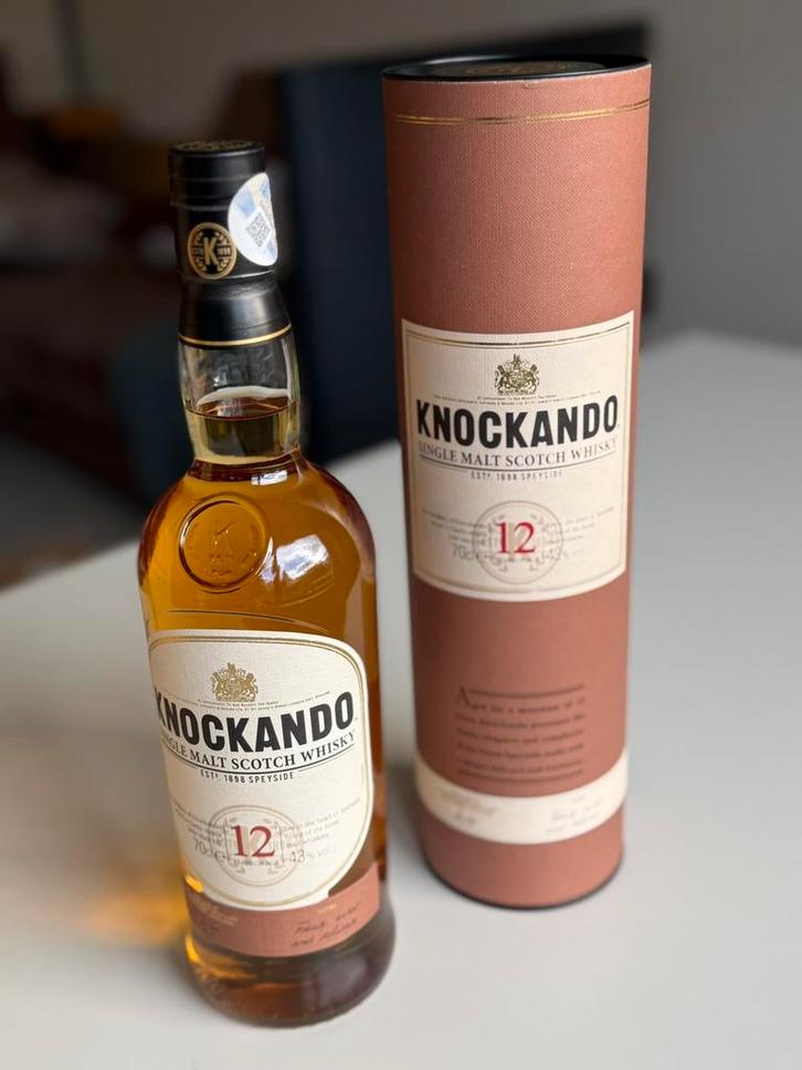 Knockando 12 jaar oude whisky — Single Malt Scotch, Verzamelen, Wijnen, Nieuw, Ophalen of Verzenden