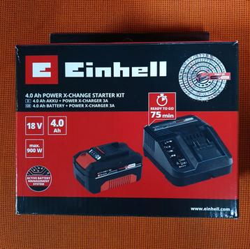 Einhell accu startkit 4aH Power X-change 18V 45.120.42 nieuw, Envoi, Neuf