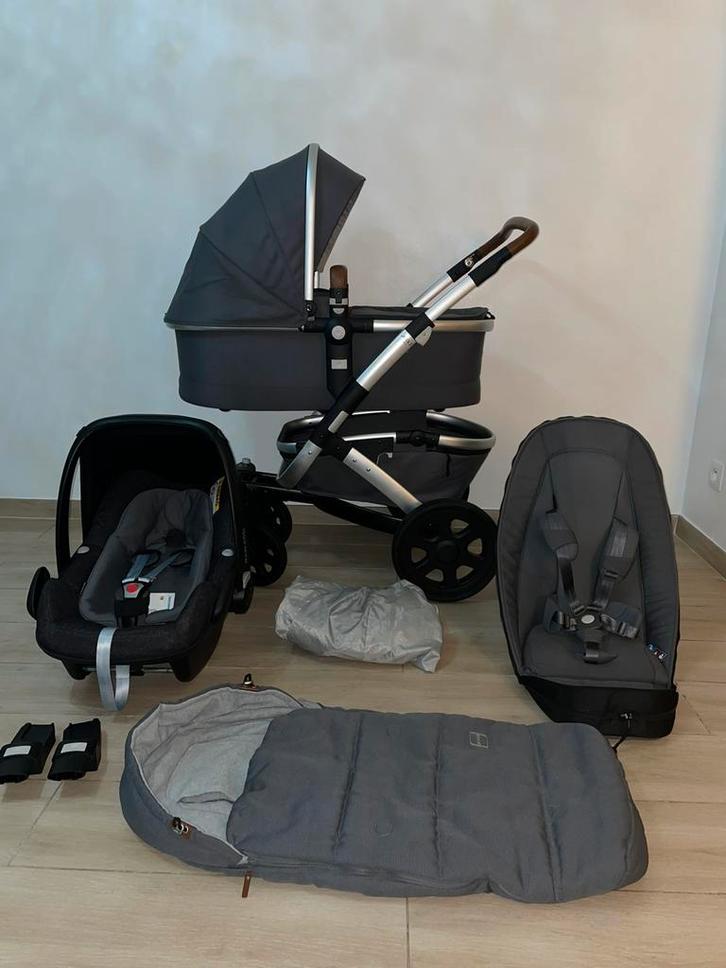 Joolz Geo 2 Gorgeous Grey kinderwagen 3-in-1 Set, Kinderen en Baby's, Buggy's, Zo goed als nieuw, Maxi-Cosi, Duomodel, Regenhoes