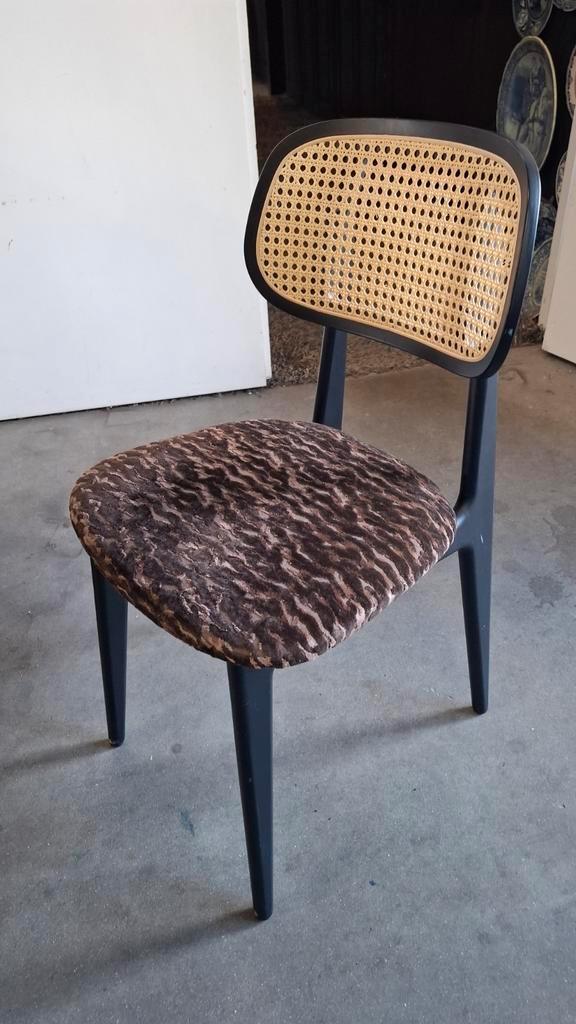 8 zgan stoel horeca dex danish design deens PRACHTIGE SET!, Huis en Inrichting, Stoelen, Zo goed als nieuw, Hout, Stof, Zwart