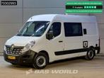 Renault Master 130PK Dubbel Cabine L2H2 Airco Cruise Camera, Auto's, Parkeersensor, Stof, Gebruikt, Euro 6