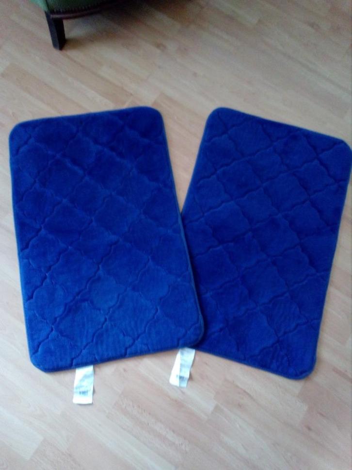 Badmat 48 x 79 cm, Huis en Inrichting, Badkamer | Badtextiel en Accessoires, Gebruikt, Badmat, Blauw, Ophalen of Verzenden