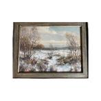 Dessin Pastel de Garstin Cox - Paysage Hivernal, Antiquités & Art, Enlèvement ou Envoi