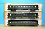 FLEISCHMANN SET 3 SNCF-BUSSEN UIT DE 2E EEUW. ref 5153, Hobby en Vrije tijd, Modeltreinen | H0, Gebruikt, Fleischmann, Wagon, Ophalen of Verzenden