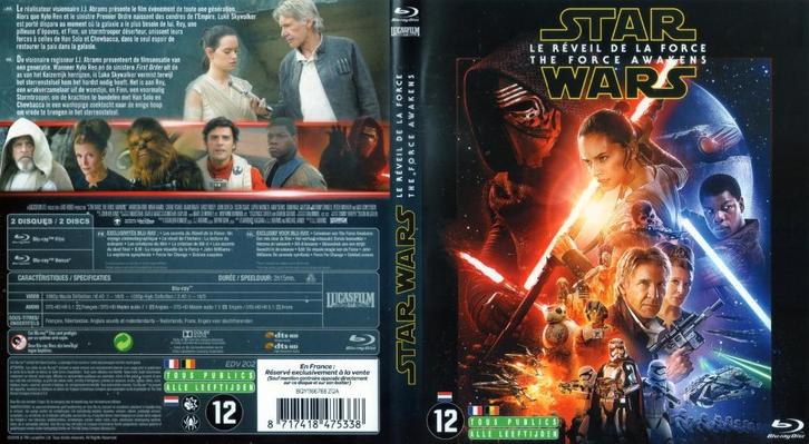 star wars episode VII (blu-ray + blu-ray bonus) nieuw, Cd's en Dvd's, Blu-ray, Zo goed als nieuw, Science Fiction en Fantasy, Ophalen of Verzenden