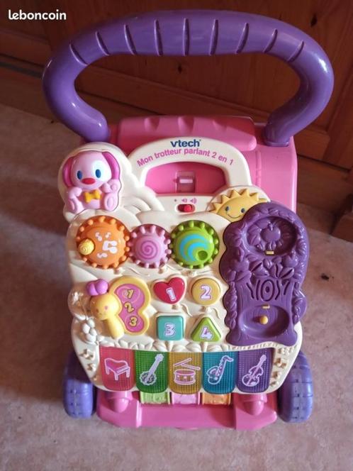 trotteur parlant 2 en 1 rose marque VTECH tableau d'activité, Kinderen en Baby's, Speelgoed | Babyspeelgoed, Ophalen
