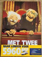 Postkaart The Muppets: Statler & Waldorf (reclame Eurostar), Comme neuf, Enlèvement ou Envoi, TV, Photo ou Carte