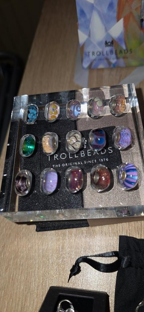 Trollbeads Bangle Clasp Charms armbandenset, Handtassen en Accessoires, Bedels, Zo goed als nieuw, Trollbeads, Zilver, Ophalen of Verzenden