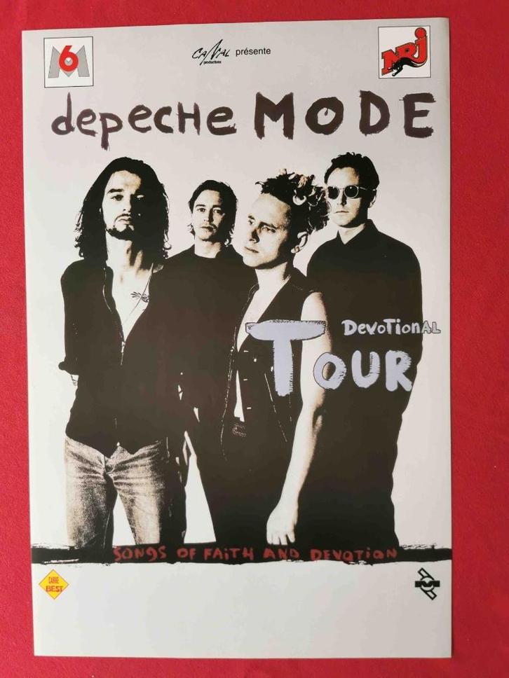 DEPECHE MODE - DEVOTION TOUR - POSTER 40/60 CM, Verzamelen, Posters, Zo goed als nieuw, Muziek, A1 t/m A3, Rechthoekig Staand
