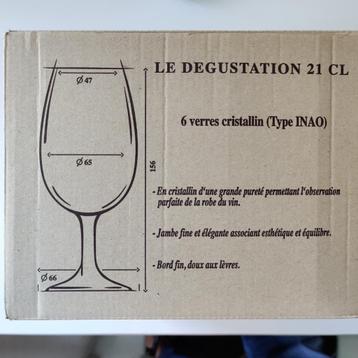 Tasting glas zwart crystal beschikbaar voor biedingen