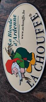 Metalen reclamebord La Chouffe:La Blonde d'Ardenne, Verzamelen, Biermerken, Ophalen of Verzenden, Gebruikt