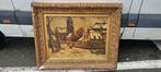 Huile sur toile vue de gent signe Gustave helinck, Antiek en Kunst, Ophalen
