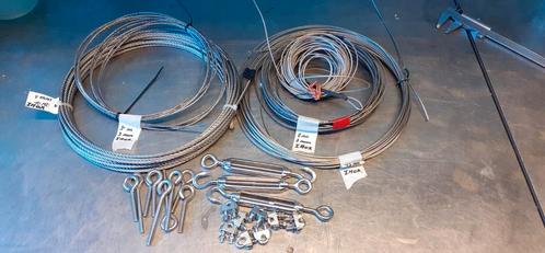 Staal en inox kabel, Doe-het-zelf en Bouw, IJzerwaren en Bevestigingsmiddelen, Zo goed als nieuw, Inox, Ophalen