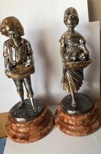 2 statuettes en bronze, Antiquités & Art, Bronze, Enlèvement