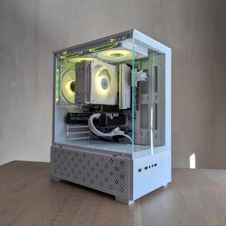 Witte Gaming PC | RTX 4060 | Ryzen 5 | 32GB | 1TB, Computers en Software, Desktop Pc's, Nieuw, 4 Ghz of meer, SSD, 32 GB, Gaming