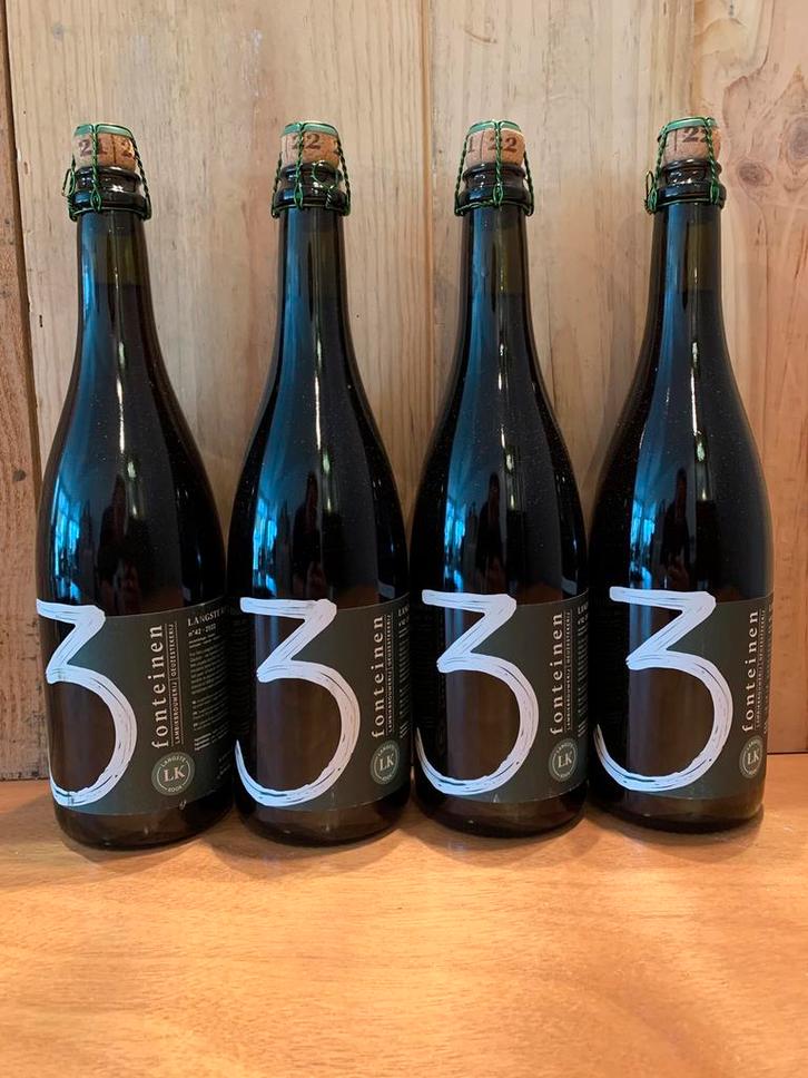 35) 21/22. 3 Fonteinen Langste Kook  4 X 0,75L, Verzamelen, Biermerken, Nieuw, Flesje(s), Overige merken, Ophalen of Verzenden
