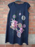 Zomerjurk voor dames T3XL (Bromar) Marineblauw met patronen, Maat 46/48 (XL) of groter, Nieuw, Bromar, Onder de knie