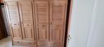 Kledingkast van gebleekt massief eikenhout van topkwaliteit, Ophalen, 200 cm of meer, Eikenhout, Zo goed als nieuw